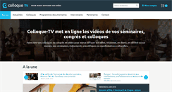 Desktop Screenshot of colloque-tv.com
